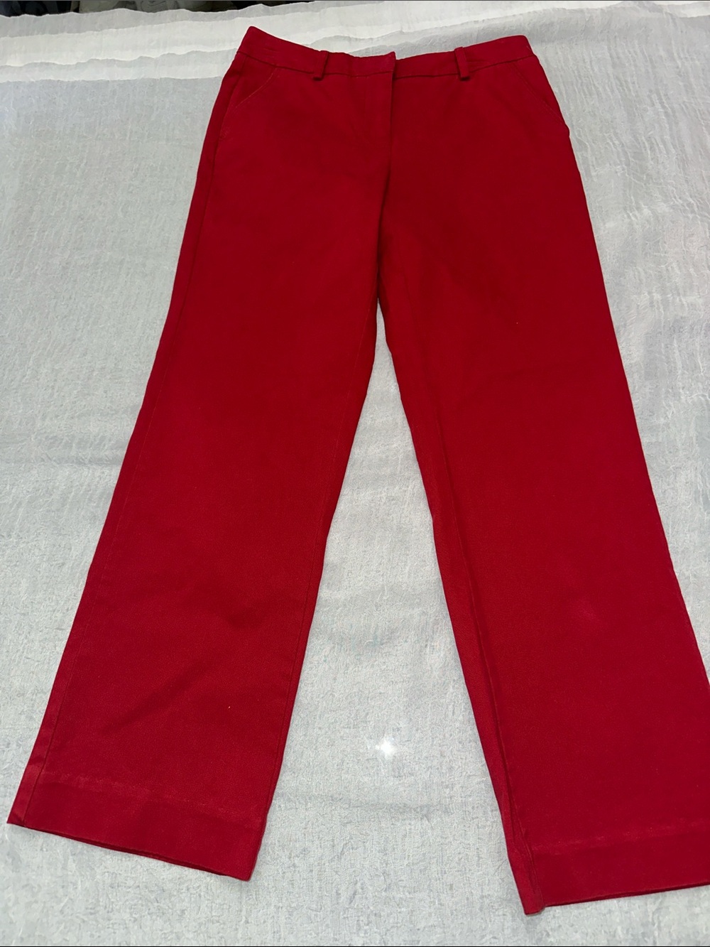 Talbots Bright Red Straight-Leg Pants